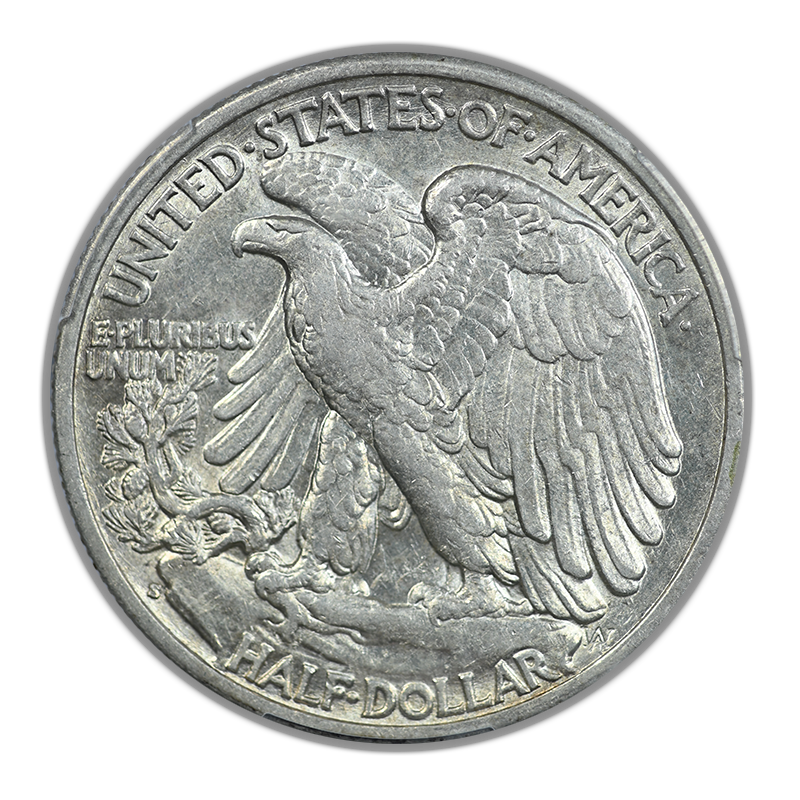 1933-S Walking Liberty Half Dollar 50C PCGS AU53