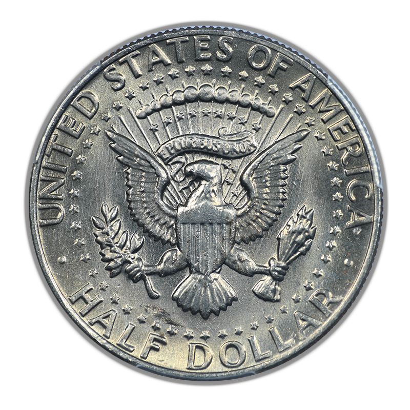 1982-P Kennedy Half Dollar 50C PCGS MS66 No "FG" FS-901