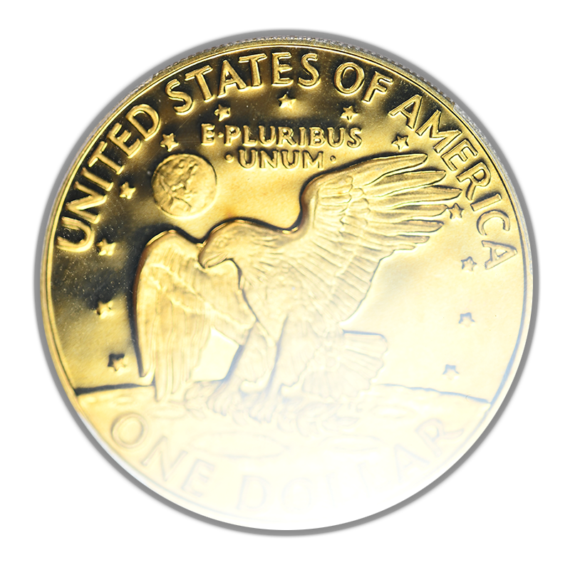 1978-S Proof Clad Eisenhower Ike Dollar $1 PCGS PR67DCAM Deep Cameo - TONED!