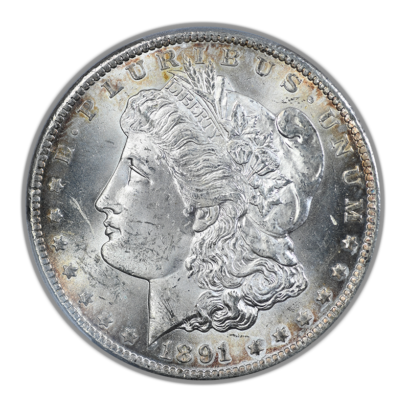 1891-CC Morgan Dollar $1 PCGS MS62