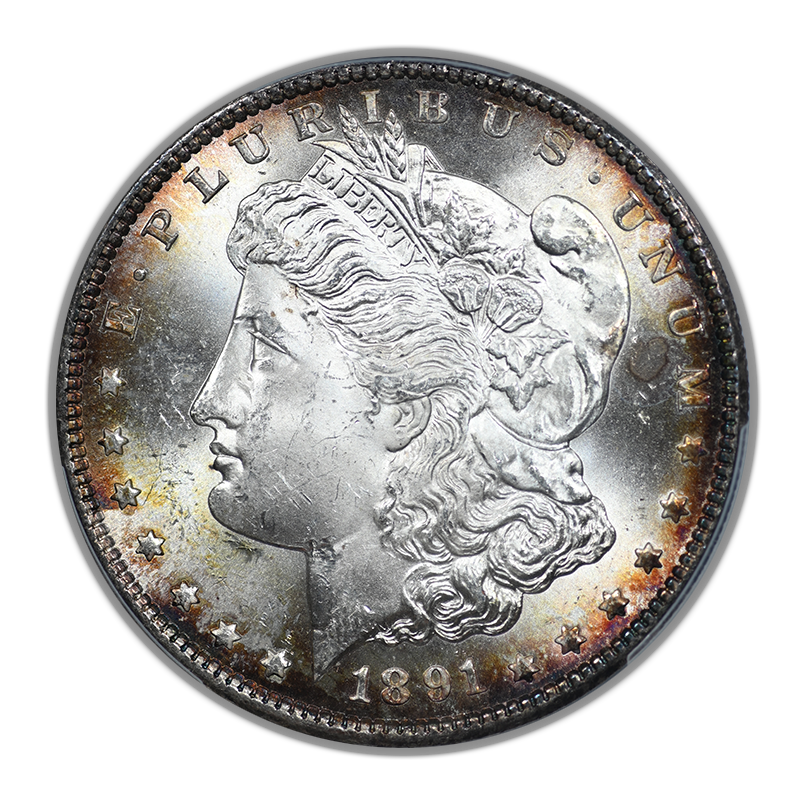 1891-S Morgan Dollar $1 PCGS MS63
