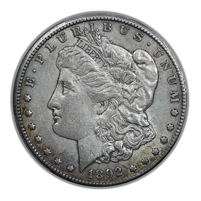 1892-CC Morgan Dollar $1 PCGS AU50