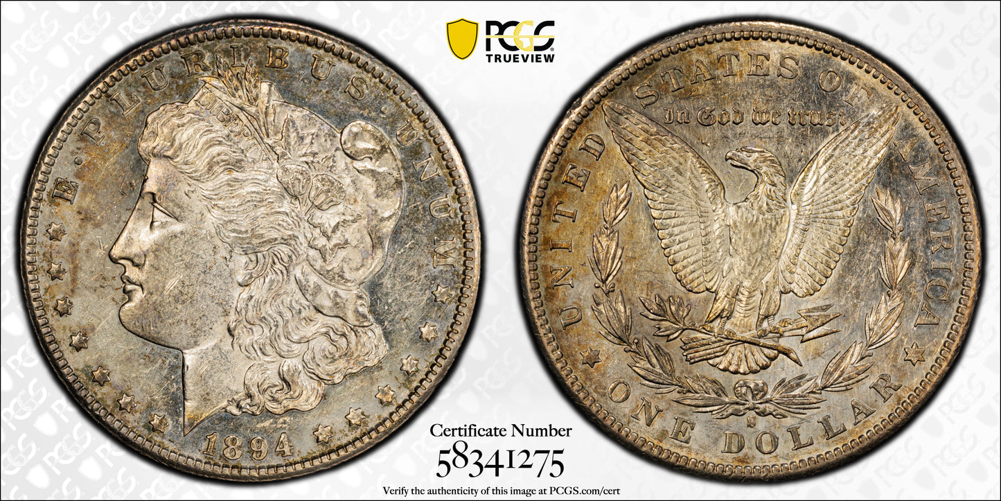 1894-S Morgan Dollar $1 PCGS AU58