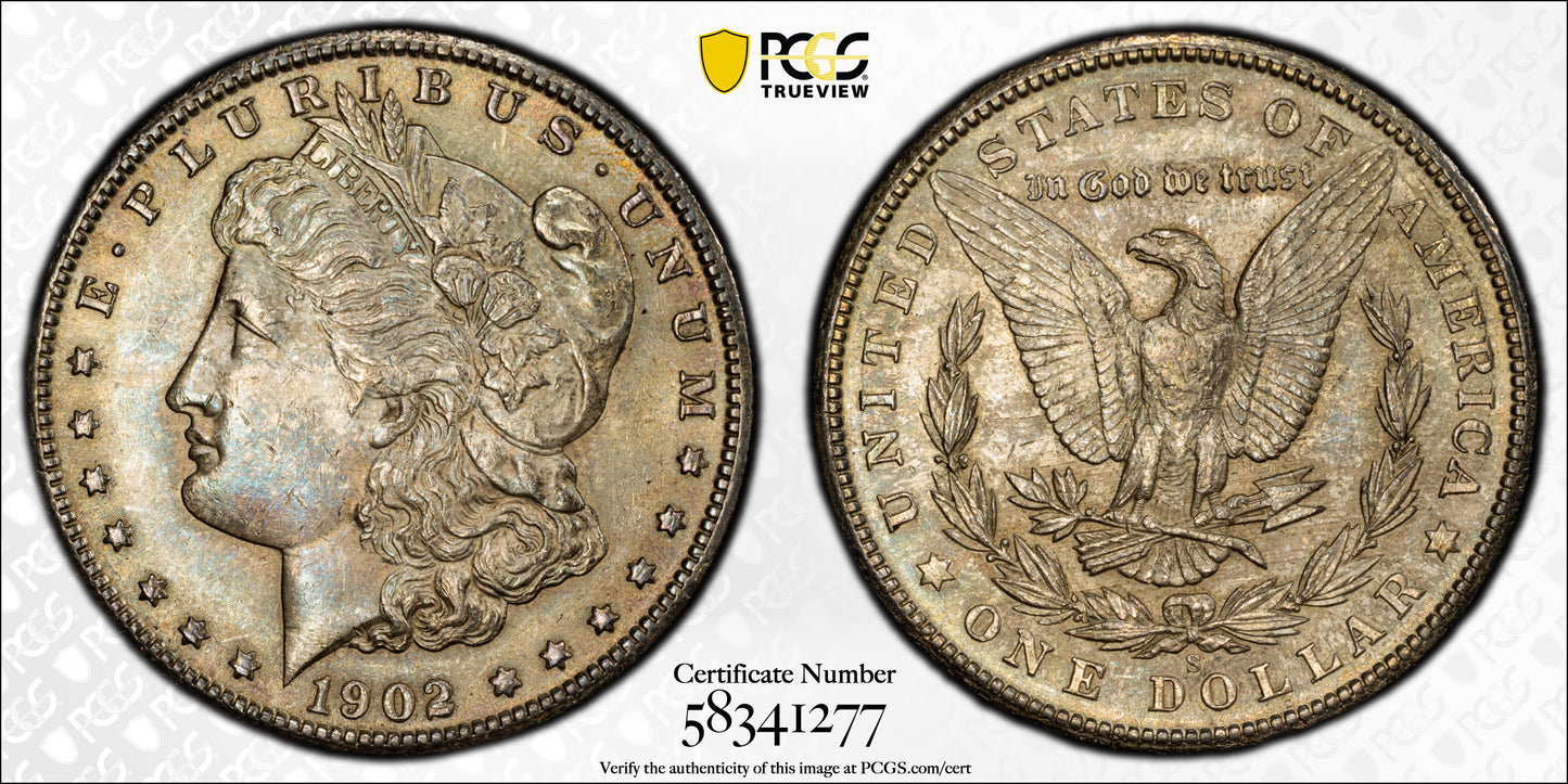 1902-S Morgan Dollar $1 PCGS MS61