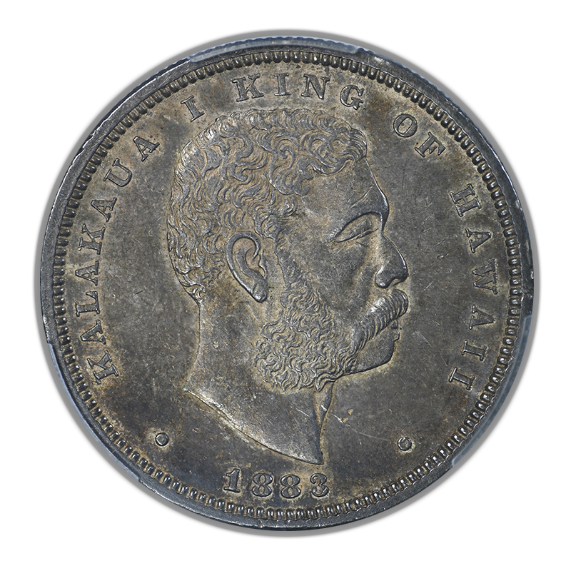 1883 Kingdom of Hawaii Half Dollar 50C PCGS AU58