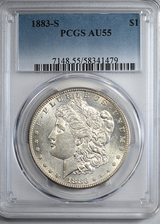 1883-S Morgan Dollar $1 PCGS AU55