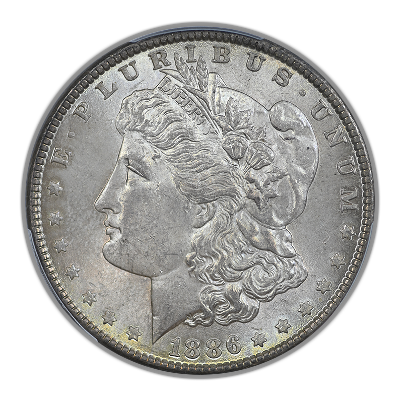 1886 Morgan Dollar $1 PCGS MS63 CAC