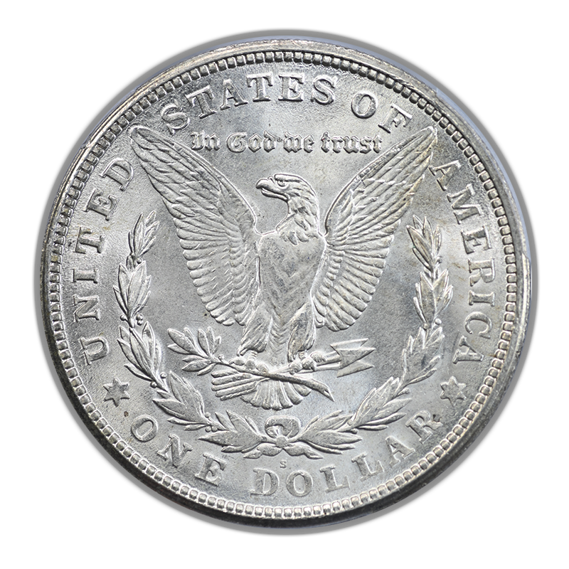 1921-S Morgan Dollar $1 PCGS MS64+