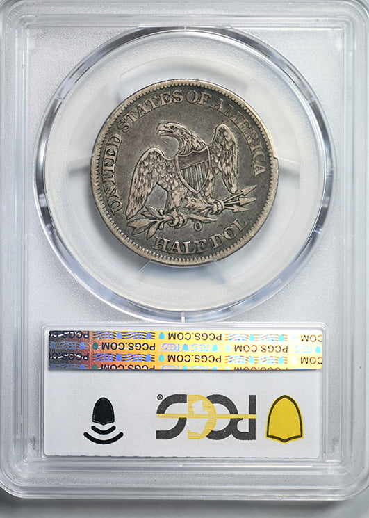 1860-O Liberty Seated Half Dollar 50C PCGS VF30