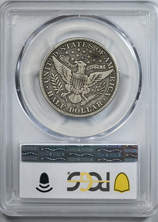 1915-S Barber Half Dollar 50C PCGS VF25 – Americana Rare Coin