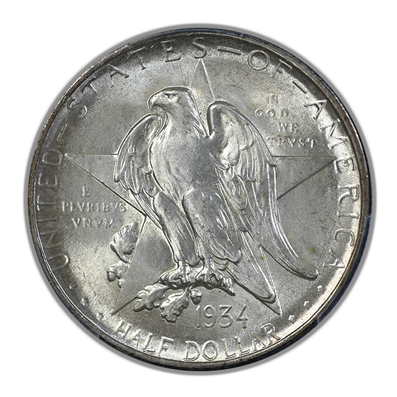 1934 Texas Classic Commemorative Half Dollar 50C PCGS MS66