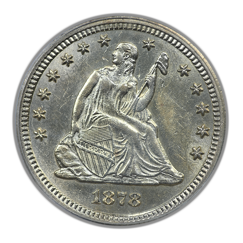 1878-CC Liberty Seated Quarter 25C PCGS AU58