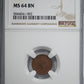 1898 Ceylon 1/4C Quarter Cent NGC MS64BN