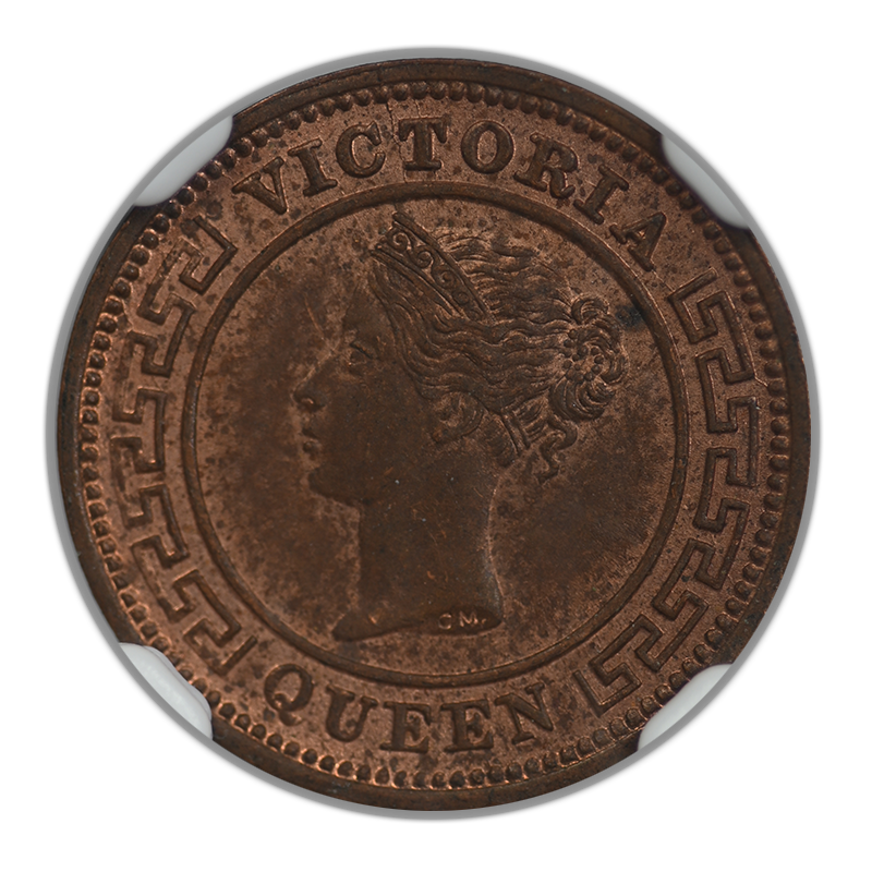 1898 Ceylon 1/4C Quarter Cent NGC MS64RB