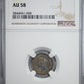 1894 Ceylon 10C Cents NGC AU58