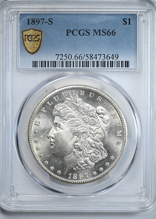 1897-S Morgan Dollar $1 PCGS MS66