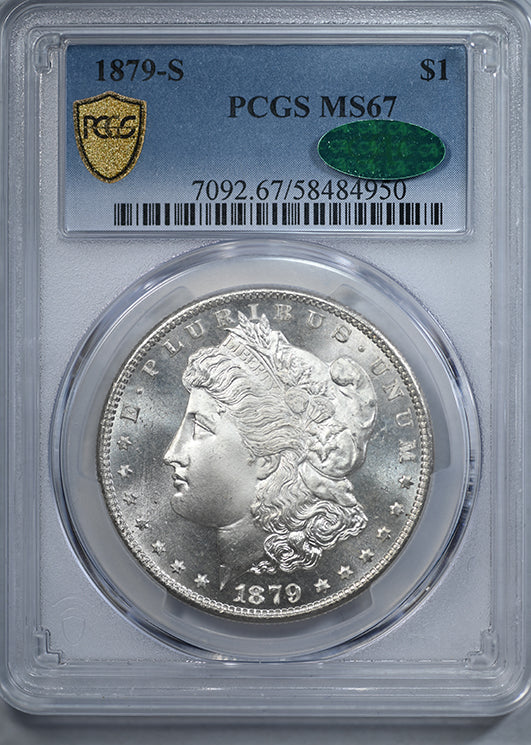 1879-S Morgan Dollar $1 PCGS MS67 CAC