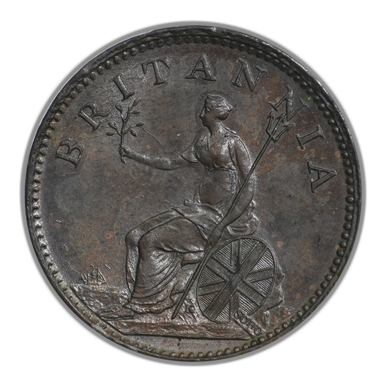 1806 Great Britain 1/4D Farthing Penny PCGS MS63BN S-3782