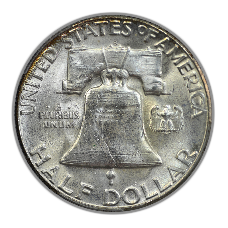 1953-S Franklin Half Dollar 50C PCGS MS66 - TONED!