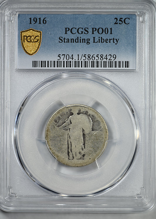 1916 Standing Liberty Quarter 25C PCGS PO01 - Lowball