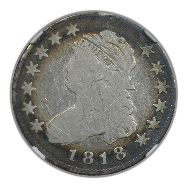 1818 Capped Bust Quarter 25C NGC G6