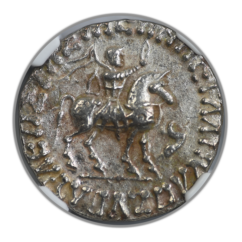 After c.58 BC Indo-Scythians Azes I/II AR Tetradrachm NGC Ancients XF