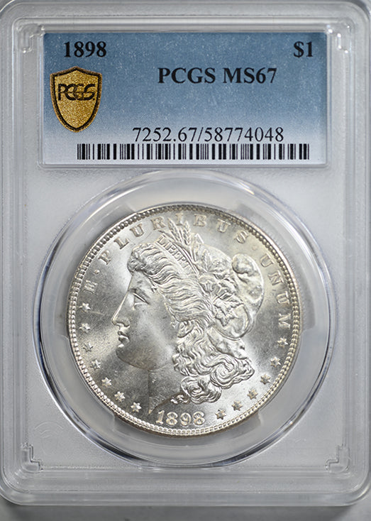 1898 Morgan Dollar $1 PCGS MS67