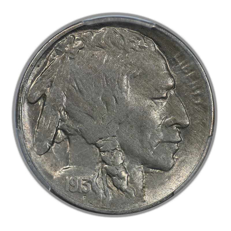1913-S Type 2 Buffalo Nickel 5C PCGS AU58