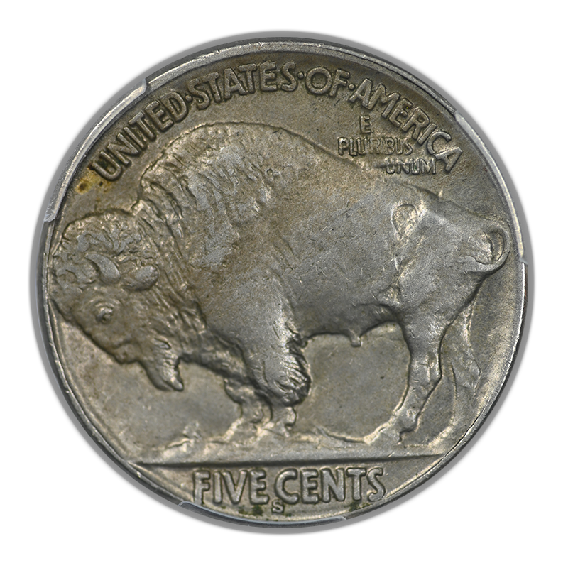 1913-S Type 2 Buffalo Nickel 5C PCGS AU58