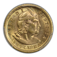 1959-ZBR Peru Gold 1/5 Libra PCGS MS64