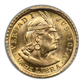 1966-ZBR Peru Gold 1/5 Libra PCGS MS65