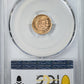 1967-BBR Peru Gold 1/5 Libra PCGS MS66