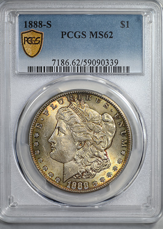 1888-S Morgan Dollar $1 PCGS MS62 - TONED!