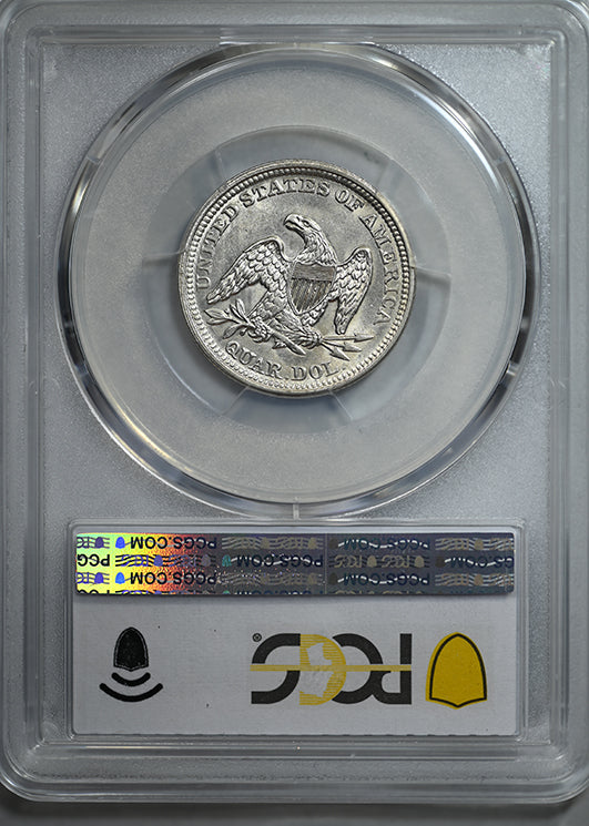1856 Liberty Seated Quarter 25C PCGS AU55