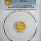 1860/59-Mo FH Mexico Gold 1/2E Escudo PCGS AU58