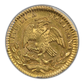 1860/59-Mo FH Mexico Gold 1/2E Escudo PCGS AU58
