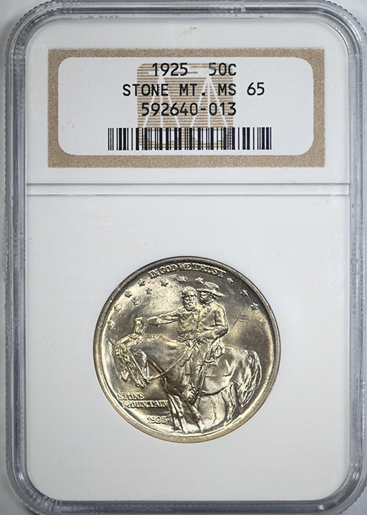 1925 Stone Mountain Classic Commemorative Half Dollar 50C NGC MS65