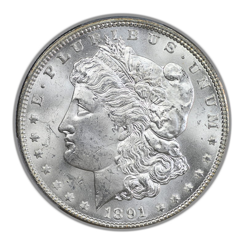 1891-CC Morgan Dollar $1 PCGS MS63