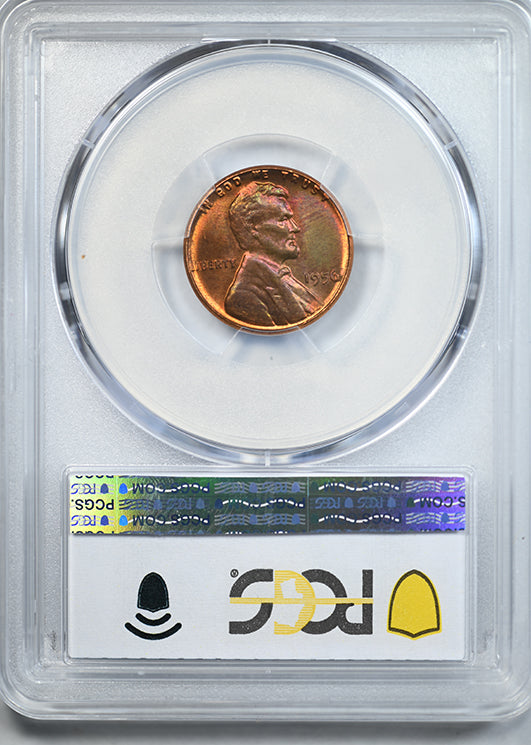 1956 Lincoln Wheat Cent 1C PCGS MS66RB - TONED!