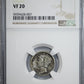 1921-D Mercury Dime 10C NGC VF20