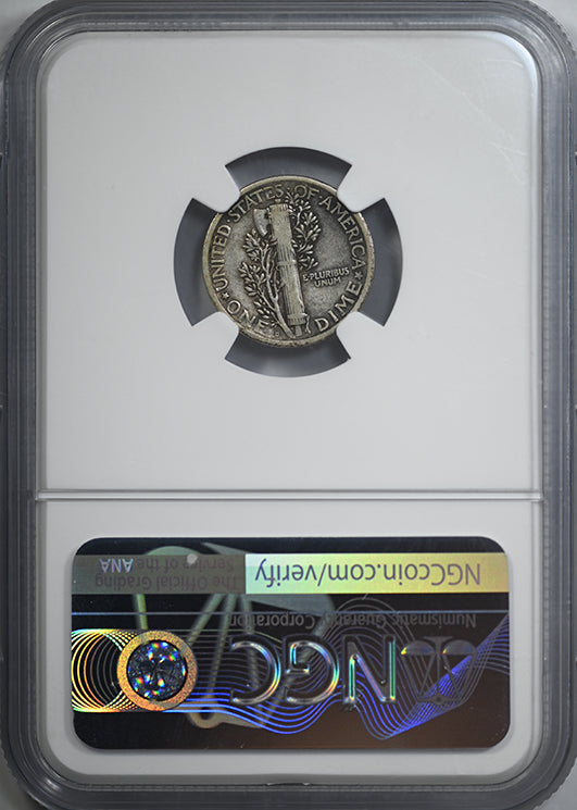 1921-D Mercury Dime 10C NGC VF20