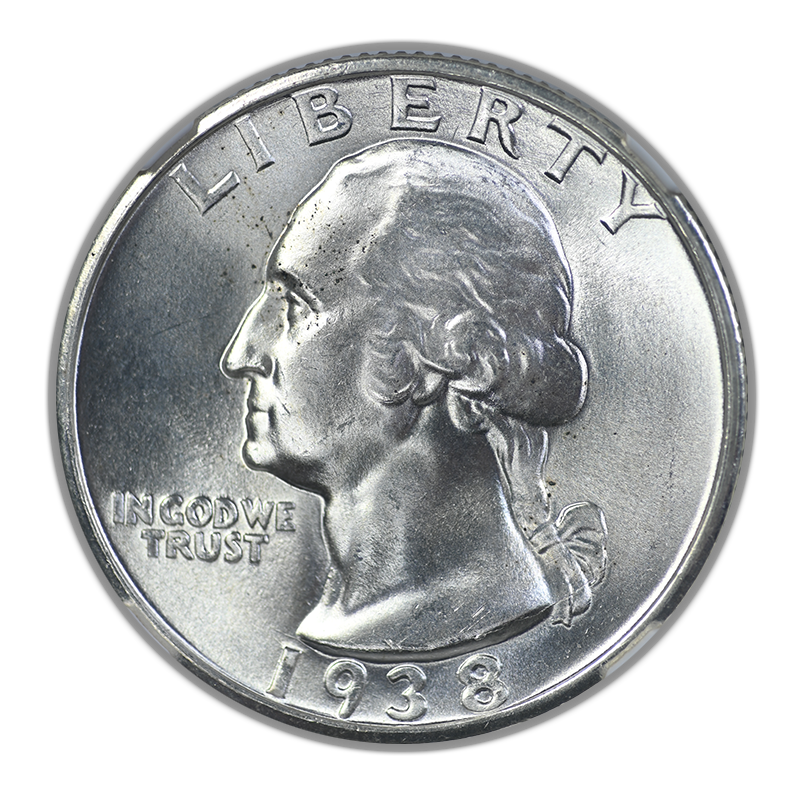 1938-S Washington Quarter 25C NGC MS65 CAC