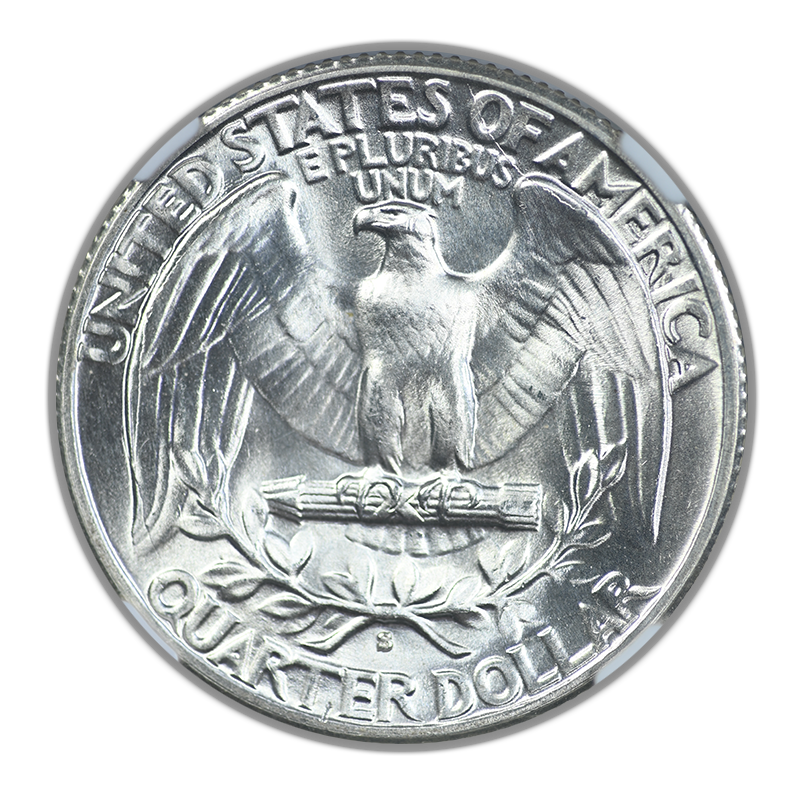 1938-S Washington Quarter 25C NGC MS65 CAC