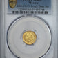 1902-Mo M Mexico Gold G1P Peso PCGS MS65 KM-410.5 Large Date Au