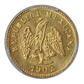 1902-Mo M Mexico Gold G1P Peso PCGS MS65 KM-410.5 Large Date Au