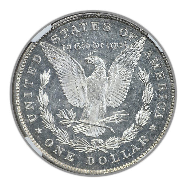 1878 8TF Morgan Dollar $1 NGC MS61 DMPL Reverse