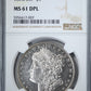 1878 8TF Morgan Dollar $1 NGC MS61 DMPL Obverse Slab