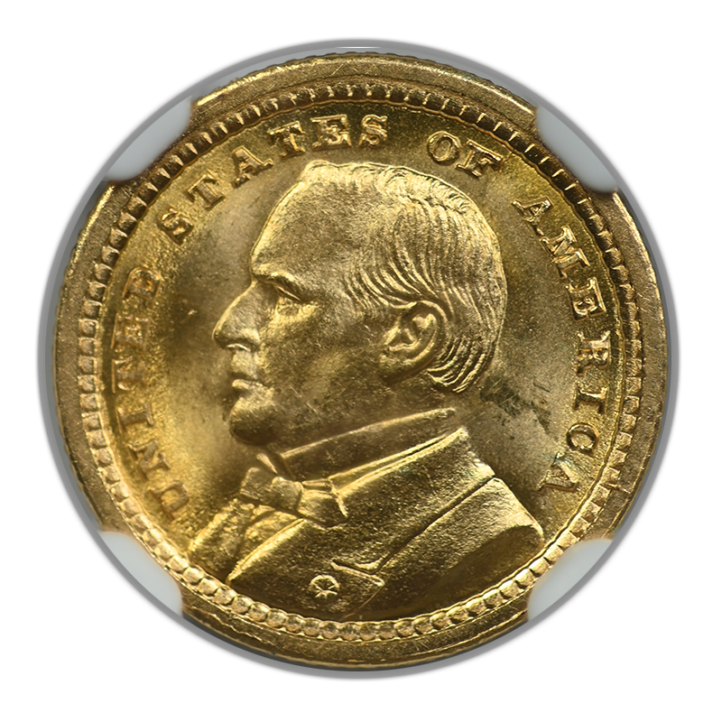 1903 McKinley Classic Commemorative Gold Dollar G$1 NGC MS65 - Louisiana Purchase Obverse