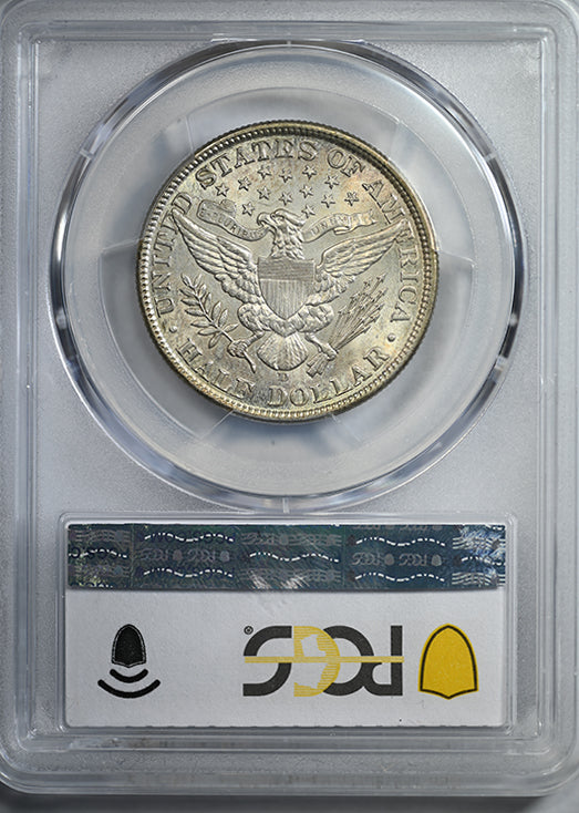 1908-D Barber Half Dollar 50C PCGS AU58