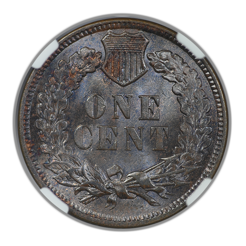 1906 Bronze Indian Head Cent 1C NGC MS65BN - TONED! Reverse